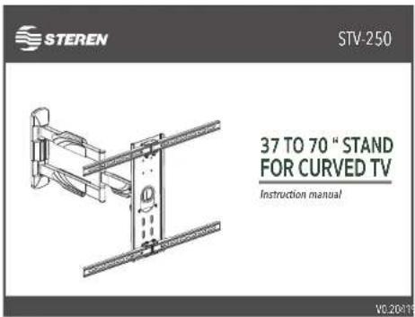 STEREN STV-2.50 37 TO 70 " STAND FOR CURVED TV Instruction manual