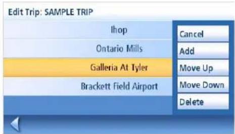 Edit Trip: SAMPLE TRIP Ihop Ontario Mills Galleria At Tyler Brackett Field Airport Cancel Add Move Up Move Down Delete