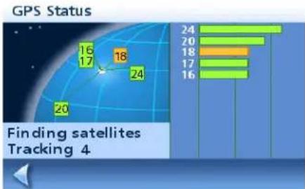 MAGELLAN RoadMate 1230 - GPS Status Screen - 1