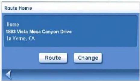 Route Home Home 1893 Vista Mesa Canyon Drive La Veme, CA Route Change