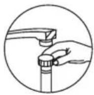 Guzzanti GZ-8702 - ⑤ Priključitev dovodne cevi (za hladno vodo) - 1