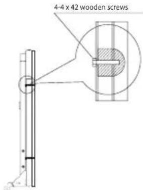 4-4 x 42 wooden screws