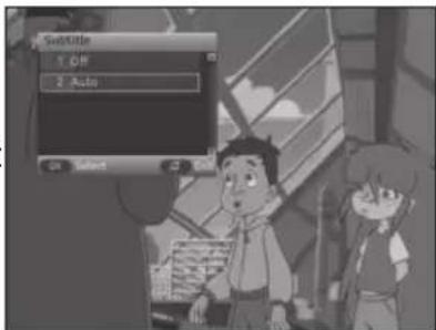 Subtitle 1 OFF 2 Auto