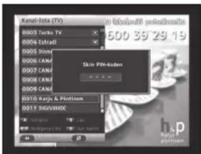 Kanal-ista (TV) 0103 Tanke TV 0104 Estradt 0105 Dism 0106 CANA 0107 CANA 0108 CANA 0109 CANA 0110 Rarju & Platttem 0111 DIGUAHOC Skip PIN-kunden h.p