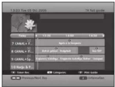 13:53 Tue 05 Oct 2009 TV full guide Ferry 7 CANAL + F... 8 CANAL + F... 9 CANAL + Sp... 10 Harga & F... 13:50 14:00 14:30 Agrès à la Monqueta Rout de peixel Dugaball Iain B67 Péguerre Holdings Eogienne Studège Ritter Linguise Inner Rev. Categories... Mail Guide Previous/Next Day Information