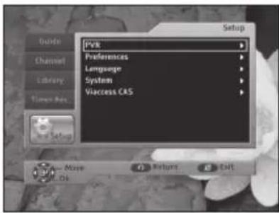 Setup Fvtk Preferences Language System Viaccess CAS