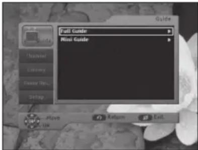 Guide Full Guide Mini Guide Move Return Exit