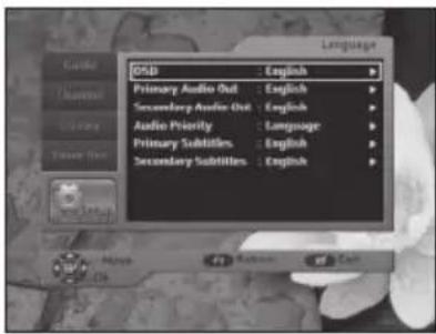 GSD : English Primary Audio Out : English Secondary Audio Out : English Audio Priority : Language Primary Substitutes : English Secondary Substitutes : English