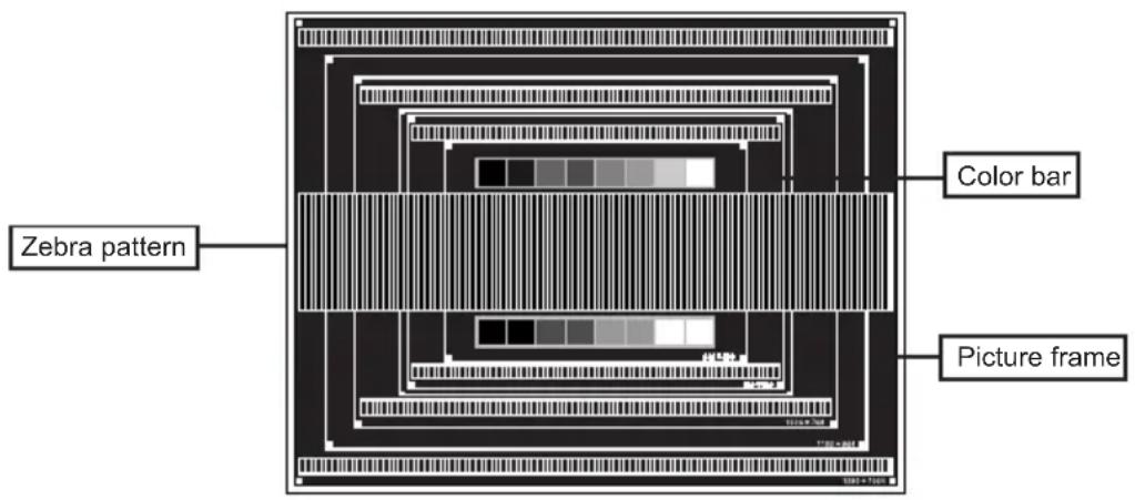 Zebra pattern Color bar Picture frame