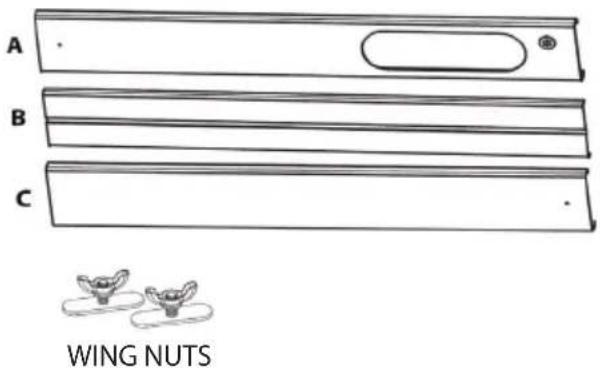 A B C WING NUTS
