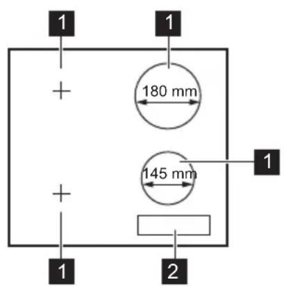 ELECTROLUX EHI6740FOG - Cooking surface layout - 1