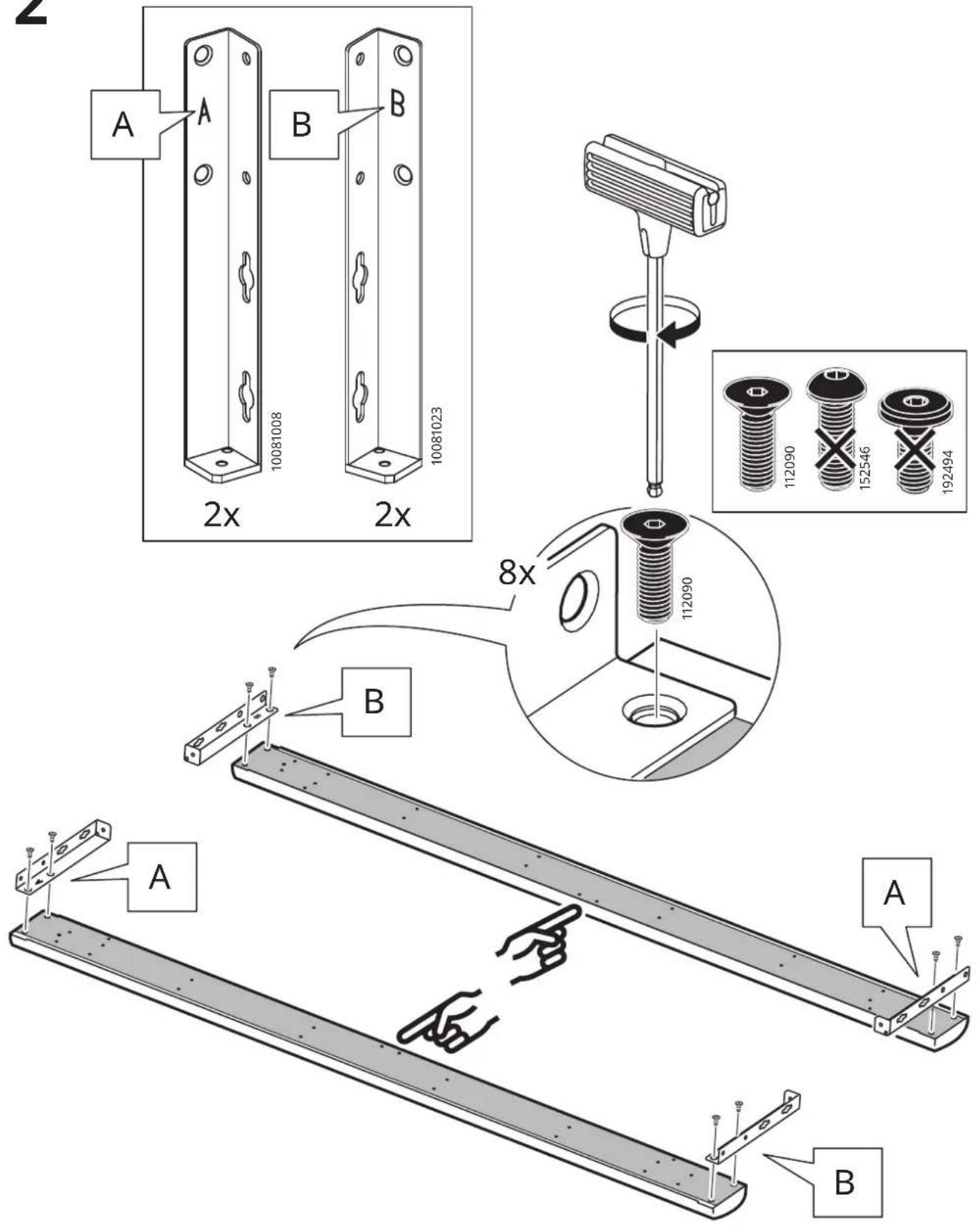 A 10081008 B 10081023 2x 2x 8x 112090 A B A B