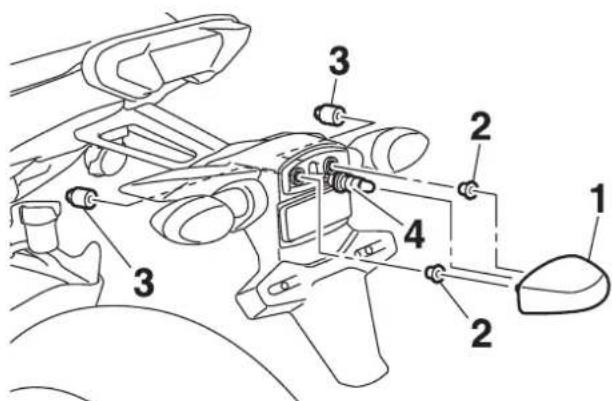 Technical diagram of a mechanical assembly with numbered components for identification