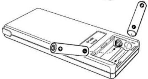 EPSON ELPDC05 - Installing Batteries in the Remote Control - 2