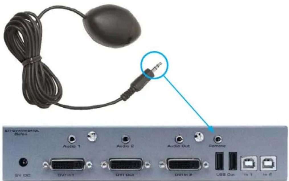 Gefen EXT-DVI-241DL - Using the IR Extender (not included) - 2
