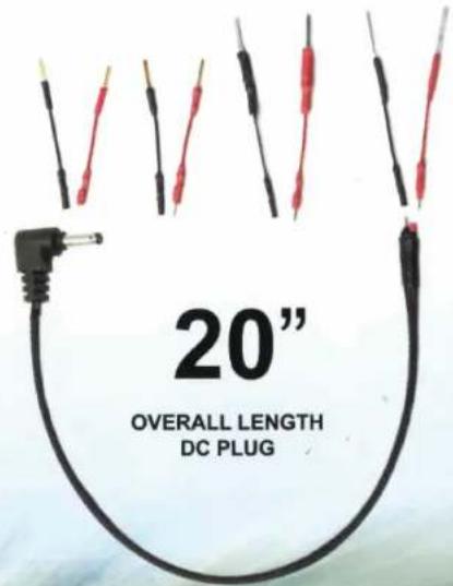 20" OVERALL LENGTH DC PLUG