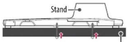 LG 60UT640S - Attaching the TV to a Desk - 2