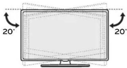 LG 60UT640S - Adjusting the Angle of the TV to suit view - 1