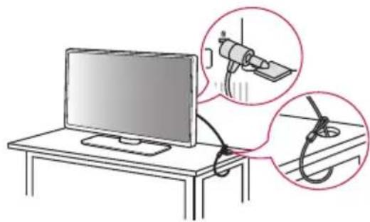 LG 60UT640S - Using the Kensington security system - 1