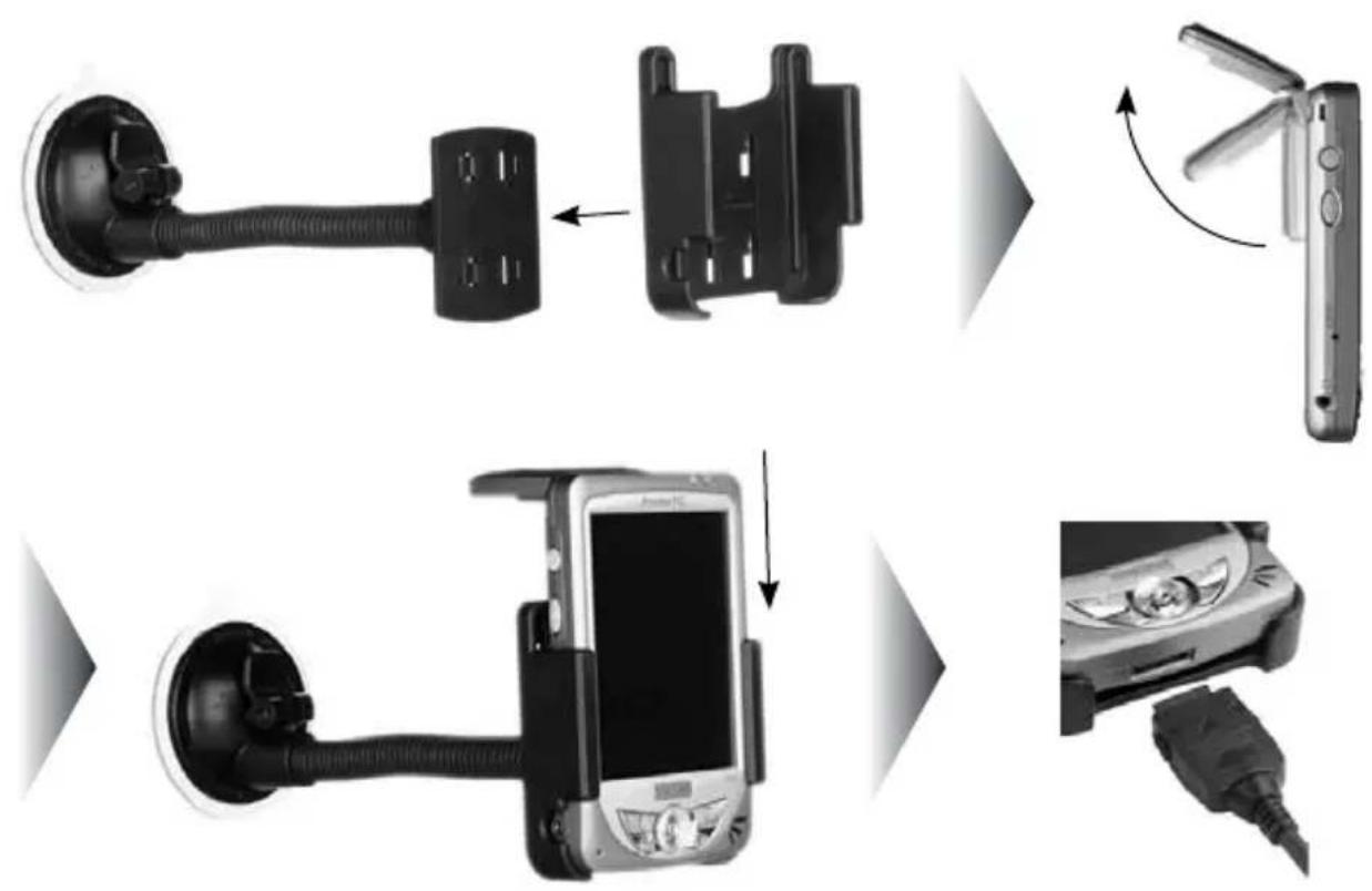 NAVMAN PiN 300 - Windshield Suction Mount - 1