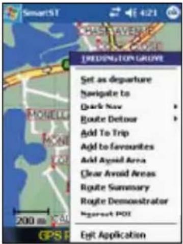 SmartST CHINA AVENUE DREDINGTON GROVE Set as departure Navigate to Dark Now Route Detour Add To Trip Add to favourites Add Avoid Area Clear Avoid Areas Route Summary Route Demonstrator Negreat POS Exit Application