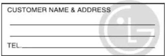 CUSTOMER NAME & ADDRESS TEL.