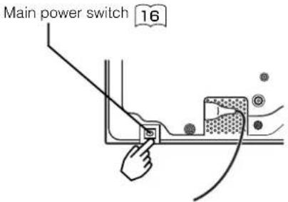 Main power switch 16