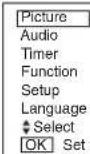 VIEWSONIC VPW5500 - Using the Menu Screen (On-screen display system) - 2