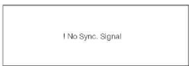 I No Sync. Signal
