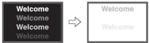 VIEWSONIC VPW5500 - Image retention characteristics of a plasma display - 1