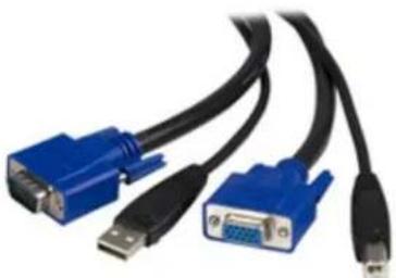 StarTech.com SVUSB2N1_6 - ft 2-in-1 USB KVM Cable - 1