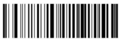 Black and white barcode image with vertical lines and a central dot