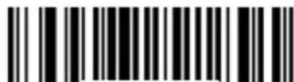 Black and white barcode image with vertical lines and a central dot