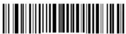 Black and white barcode image with vertical lines and a central dot
