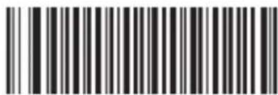 Black and white barcode image with vertical lines and a small number '1' at the bottom left.