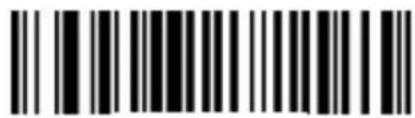 Black and white barcode image with vertical lines above and below the bars