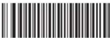 Black and white barcode image with vertical lines and a small number '1' at the bottom left.