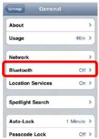 Settings General About Usage 46m Network Bluetooth Off > Location Services On > Spotlight Search Auto-Lock 1 Minute > Passcode Lock Off >