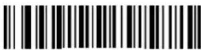 Black and white barcode image with vertical lines and a small number '1' at the bottom