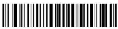 Black and white barcode image with vertical lines and a central dot
