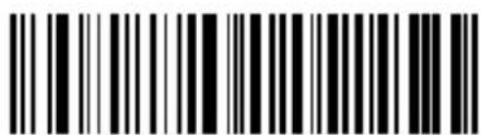 Black and white barcode image with vertical lines and a central dot