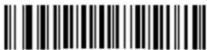 Black and white barcode image with vertical lines and a small number '1' at the bottom right.