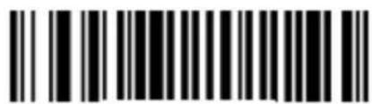 Black and white barcode image with vertical lines above and below the bars