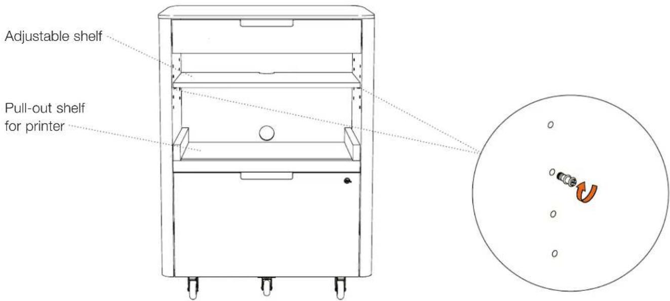 BDI Sola 6817 - Step 3 - Adjust shelf if needed - 1