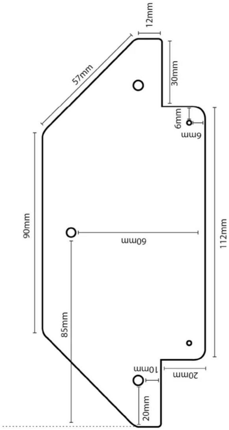SIRIUS SL83 Fresco 1200 - BRACKET TEMPLATE - 1