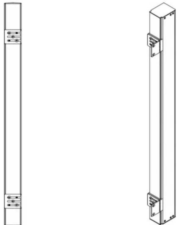 Raritan Dominion PX2-1749V - Mounting Zero U Models Using L-Brackets - 1
