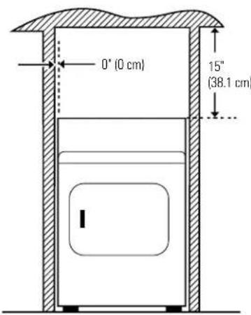 GE DCD330EBWC - Installation in Recess or Closet - 2