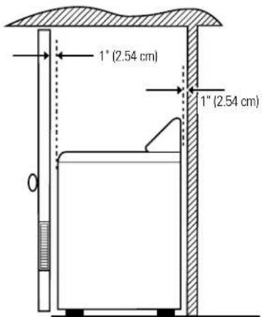 GE DCD330EBWC - Installation in Recess or Closet - 3