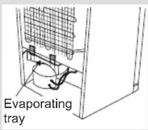 Evaporating tray