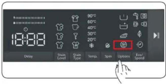 19:08 90°C 60°C 40°C 30°C 20°C Delay Strain Level Strain Type Temp. Spin Options Eco/Speed